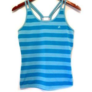 So Sporty, blue stripe workout tank
